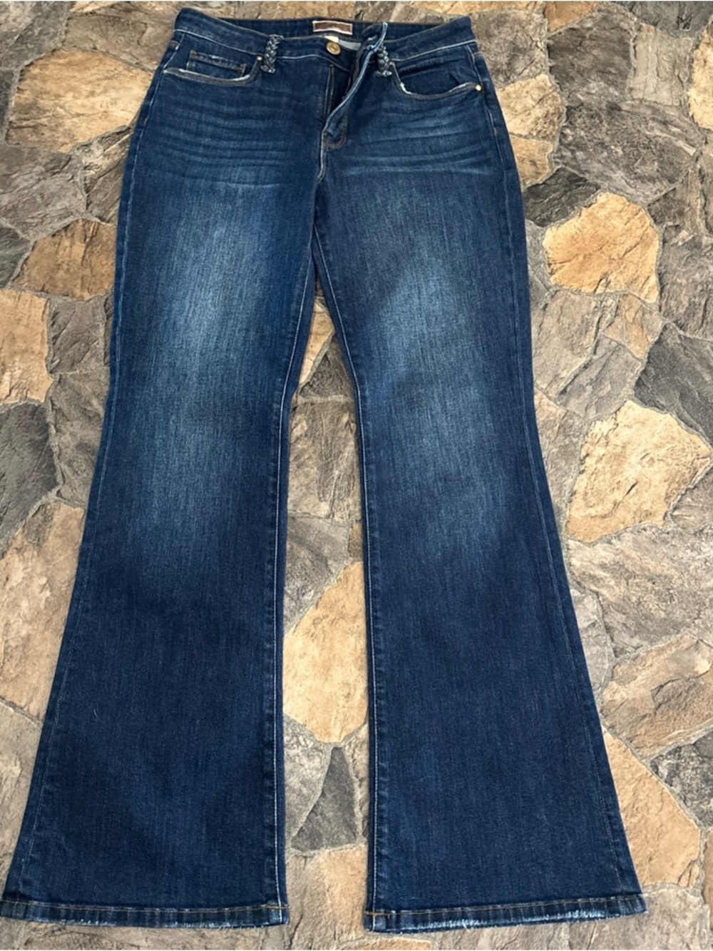 Kut from the kloth Women's Dark Blue Flare Jeans